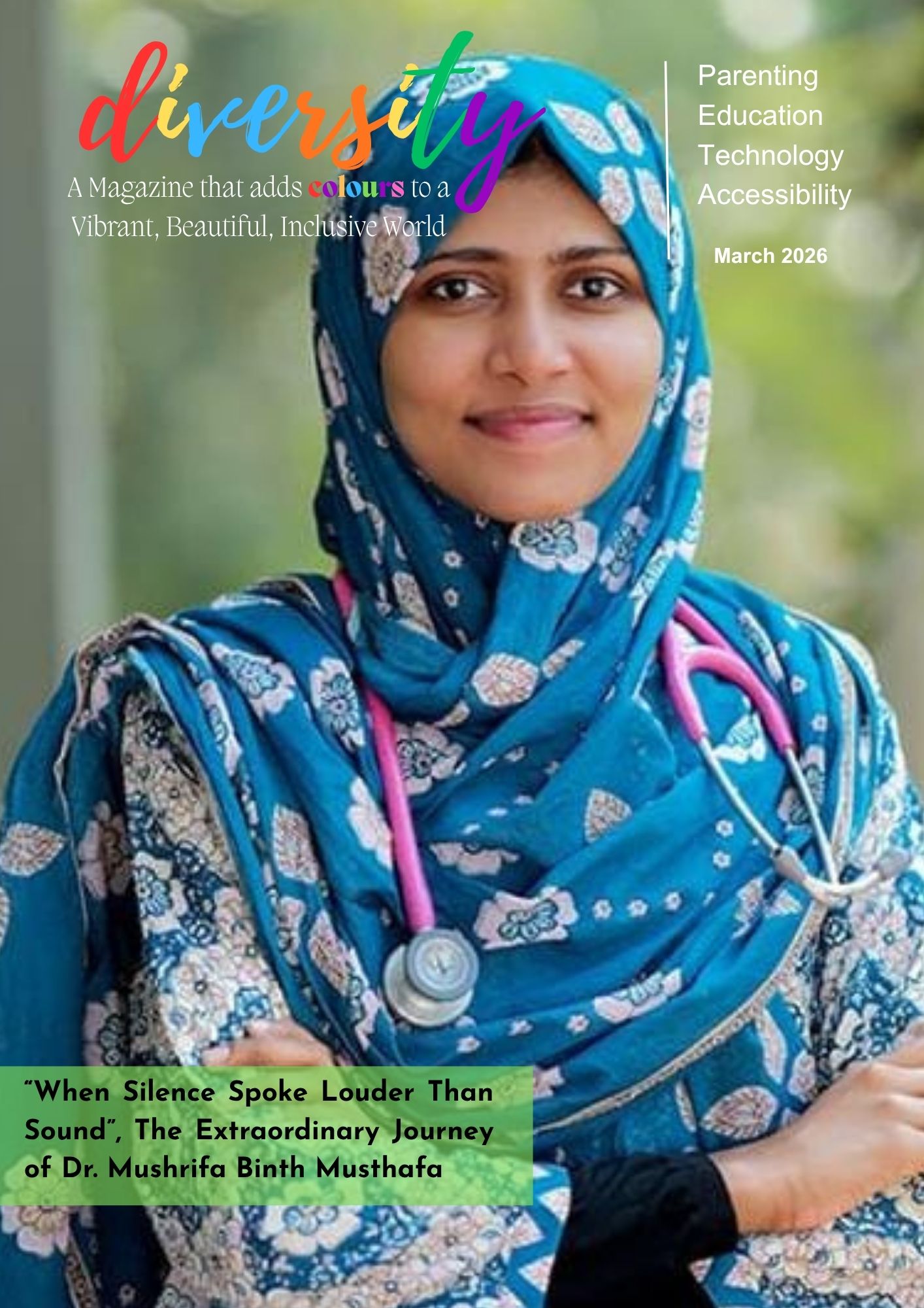 Diversity, India's first Parenting Magazine for the parents of Children with Different Abilities. March 2026 Edition.