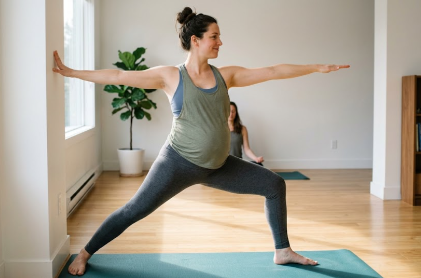 Yoga Asanas and gentle stretches suitable for pregnancy